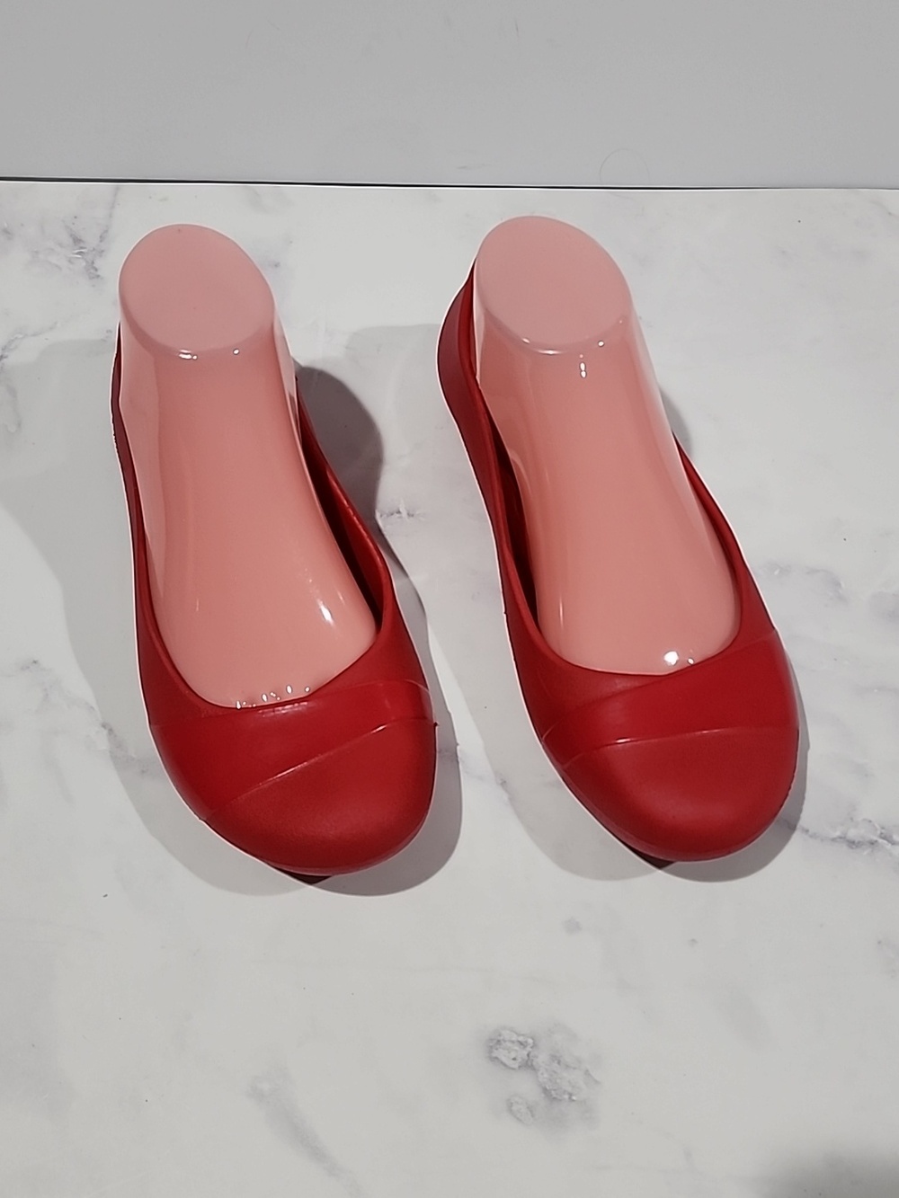 Crocs Red Ballet Flats Shoes